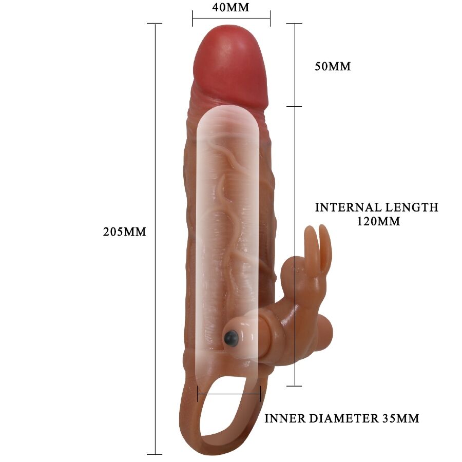 PRETTY LOVE - OSMAR PENIS SHELL + VIBRATORY CLITORAL STIMULATOR
