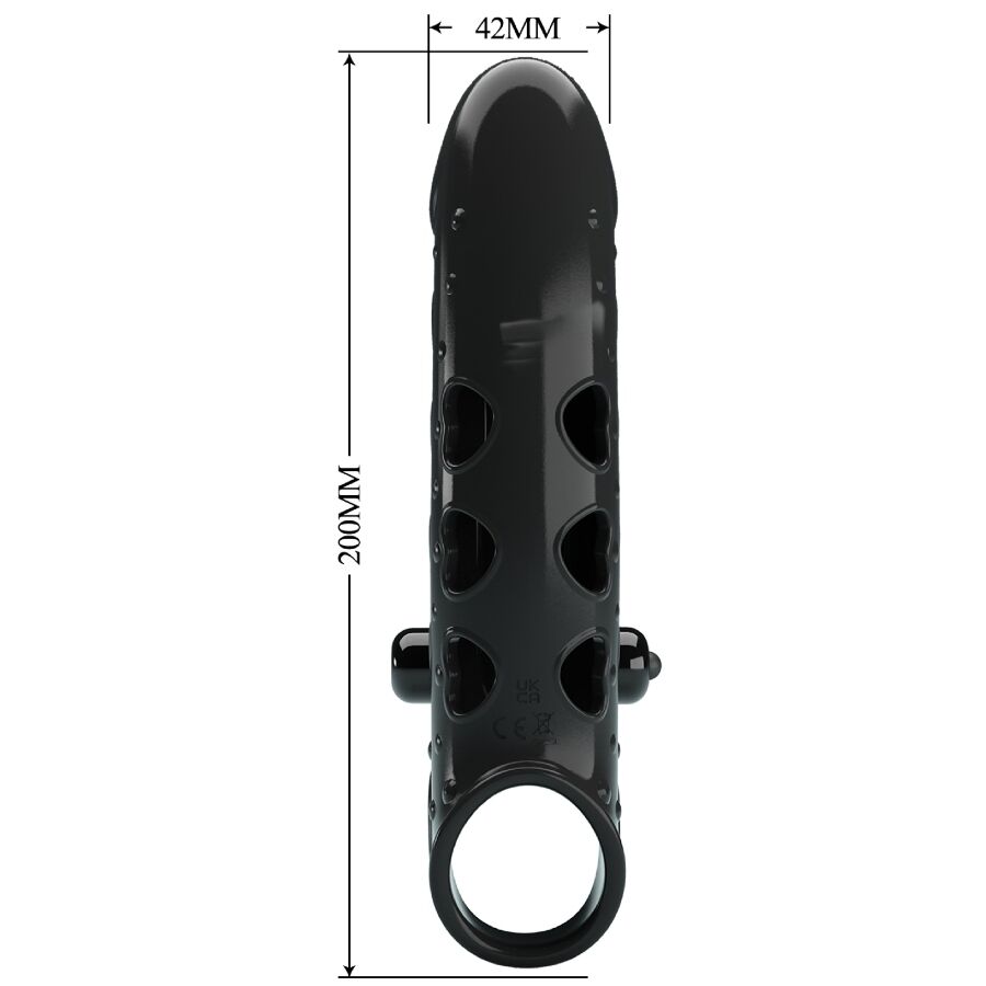 ROMANCE - VIBRANT PENIS SHELL BLACK