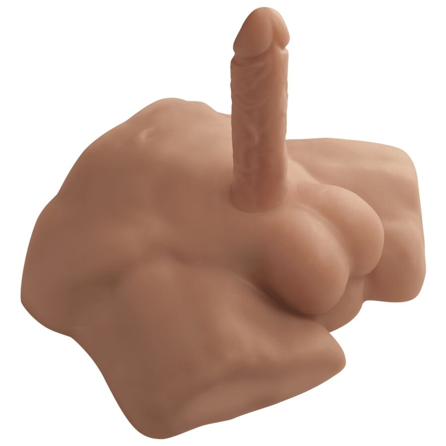 SILEXD - APOLLO S REALISTISCHER MÄNNLICHER HALBTORSO KARAMELL