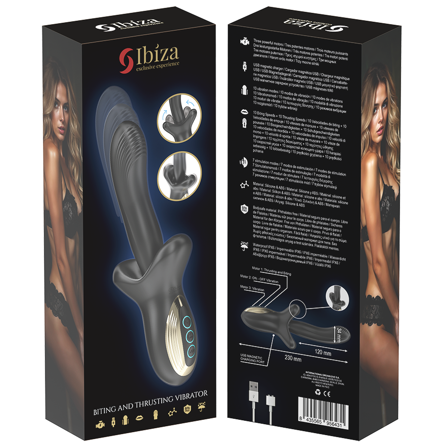 IBIZA – POWERFUL VIBRATOR WITH THRUSH AND BITE EFFECT