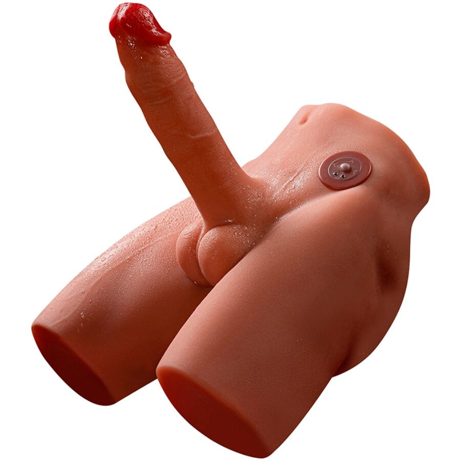 XISE - JASON REALISTISCHER DILDO-MASTURBATOR MIT STOSS UND VIBRATION 17 CM