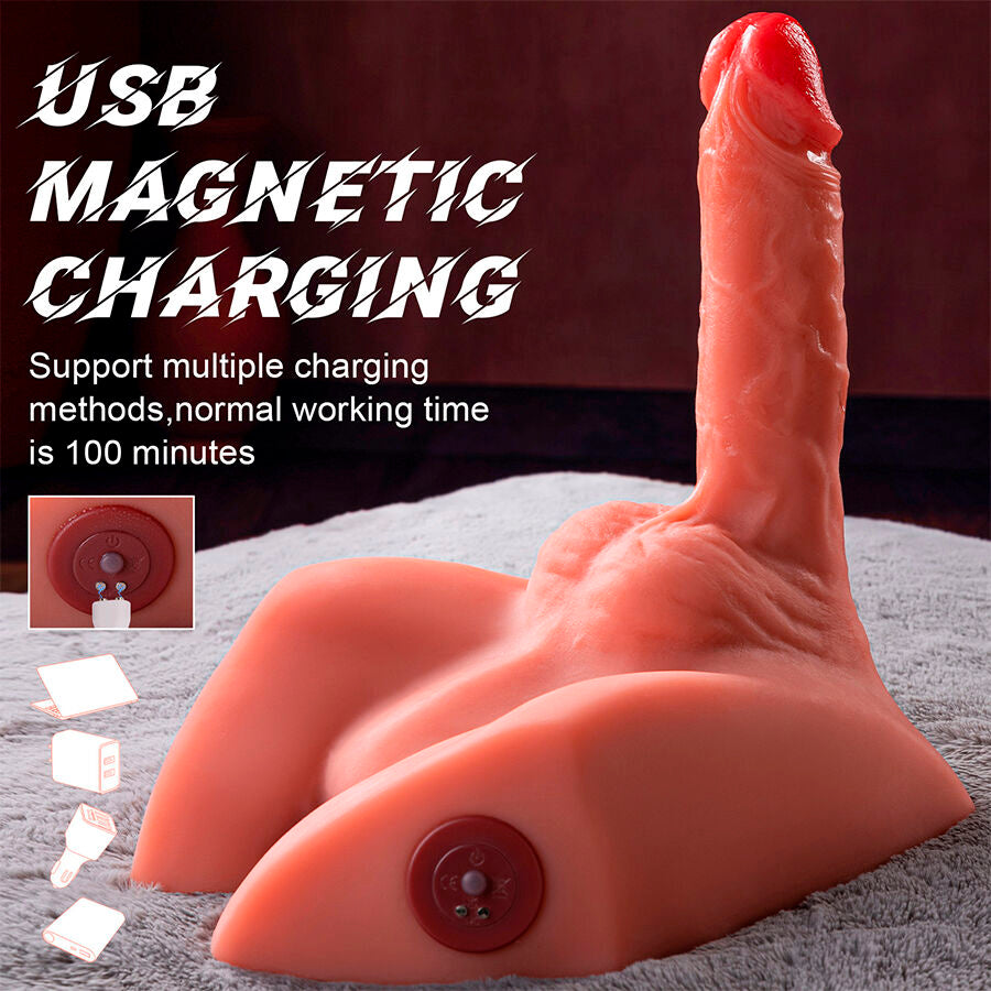 XISE - MICHAEL REALISTISCHER DILDO UND ANUS-MASTURBATOR MIT STOSSFUNKTION 15 CM