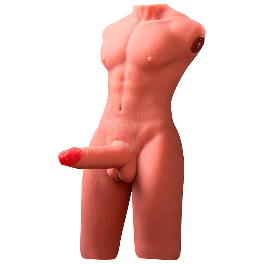 XISE - JASON HALF BODY REALISTIC MALE TORSO WITH IMPACT AND VIBRATION 55 CM