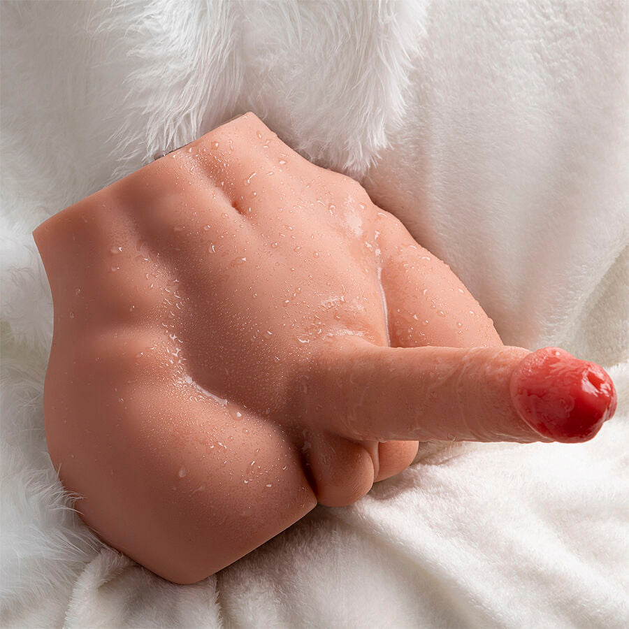 XISE - PEEL DILDO ASS REALISTIC DILDO MASTURBATOR FRONT POSITION WITH SHOCK ABSORPTION 17.5 CM
