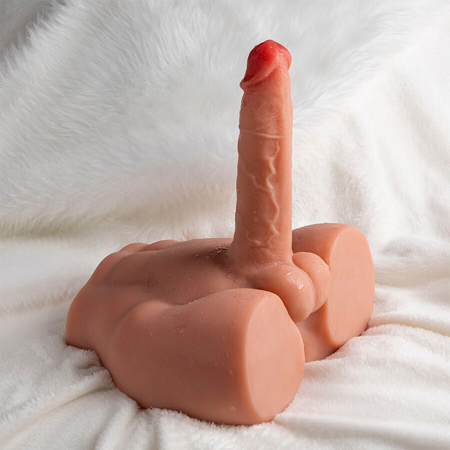 XISE - PEEL DILDO ASS REALISTIC DILDO MASTURBATOR FRONT POSITION WITH SHOCK ABSORPTION 17.5 CM