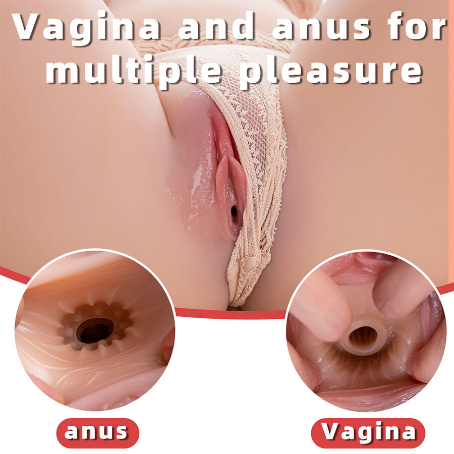 XISE - ORGANISIERTER, REALISTISCHER WEIBLICHER TORSO MIT STOSSENDER 71 CM