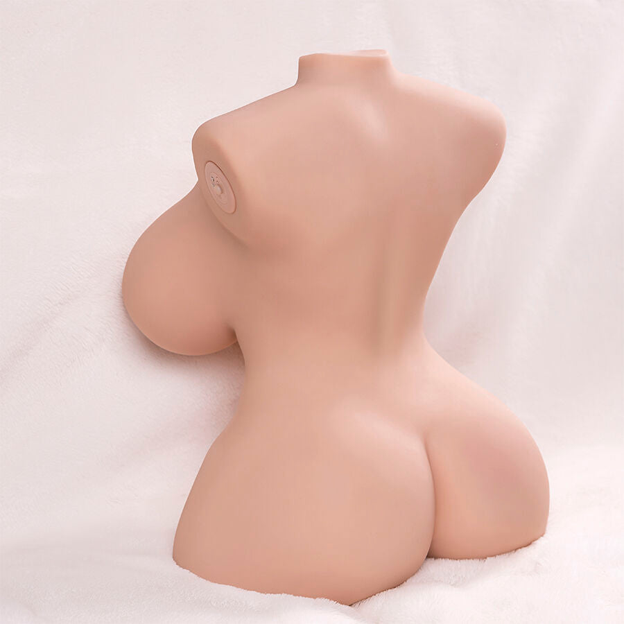 XISE - SMALL PUSHING REALISTIC TORSO WITH FEMALE VIBRATION 40 CM