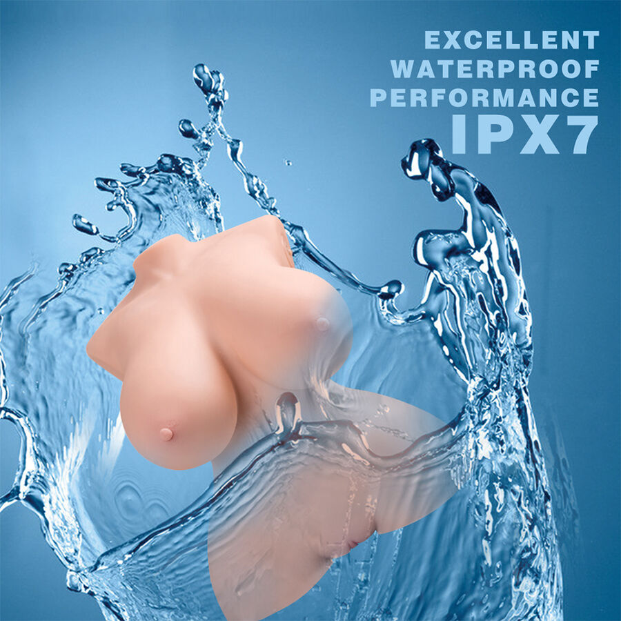 XISE - SMALL PUSHING REALISTIC TORSO WITH FEMALE VIBRATION 40 CM