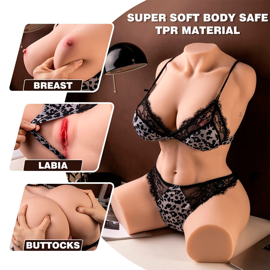 XISE - MURIEL FEMALE REALISTIC TORSO WITH BUMPS 55 CM