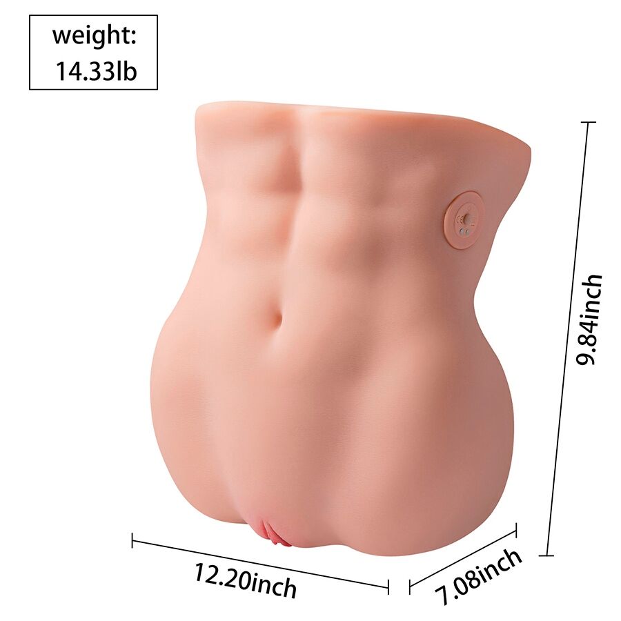 XISE - LYDIA FEMALE VAGINAL MASTURBATOR WITH SHOCK ABSORPTION 25 CM