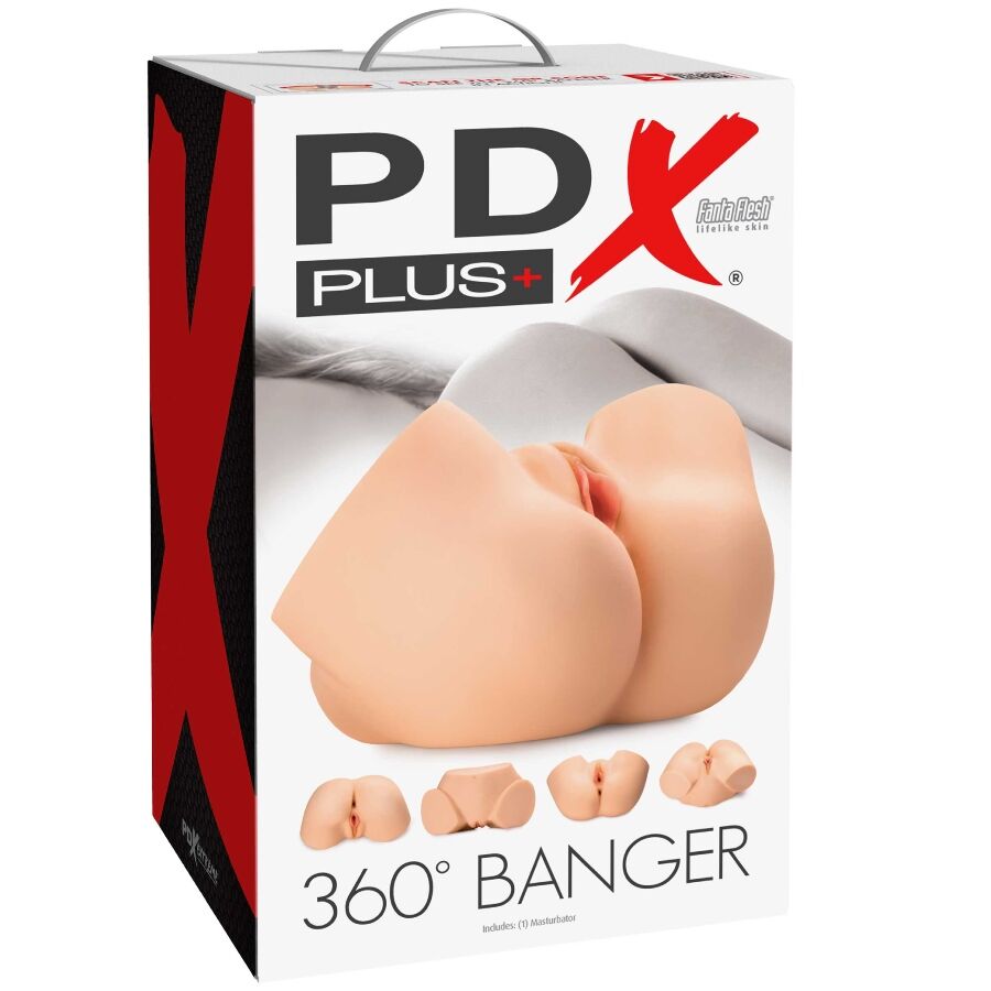 PDX PLUS - 360 BANGER REALISTISCHER ANAL- UND VAGINA-MASTURBATOR