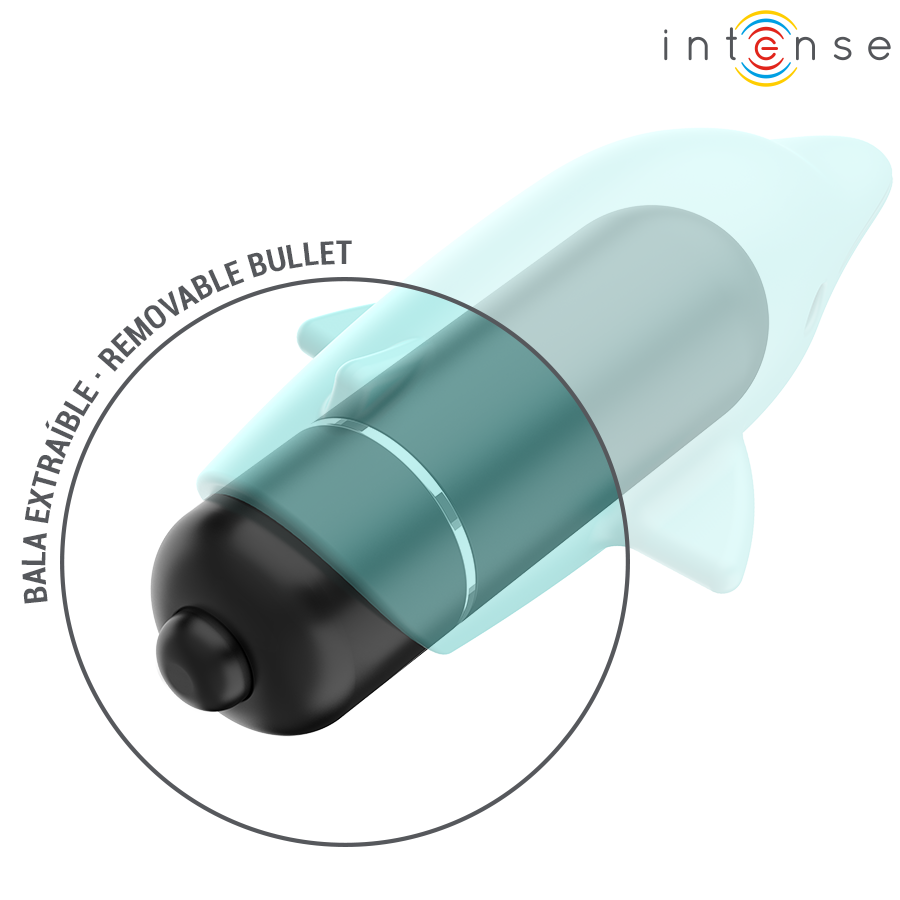 INTENSE - ECHO VIBRANT BULLET DOLPHIN BLUE 8 X 4.7 CM