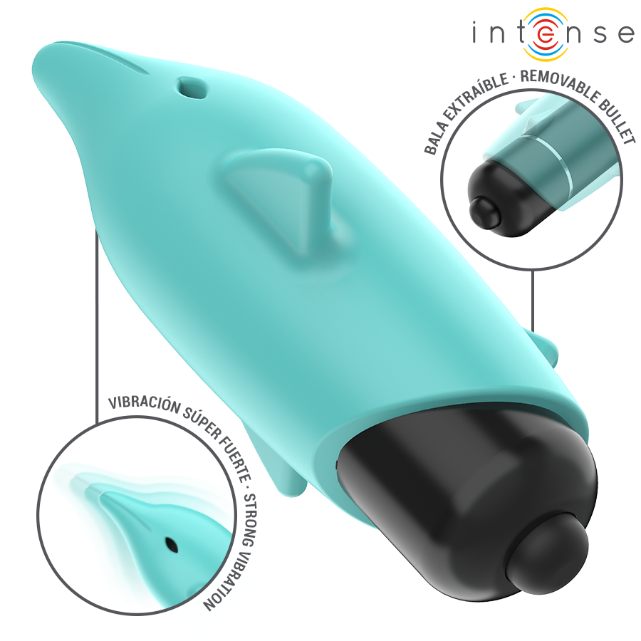 INTENSE - ECHO VIBRANT BULLET DOLPHIN BLUE 8 X 4.7 CM