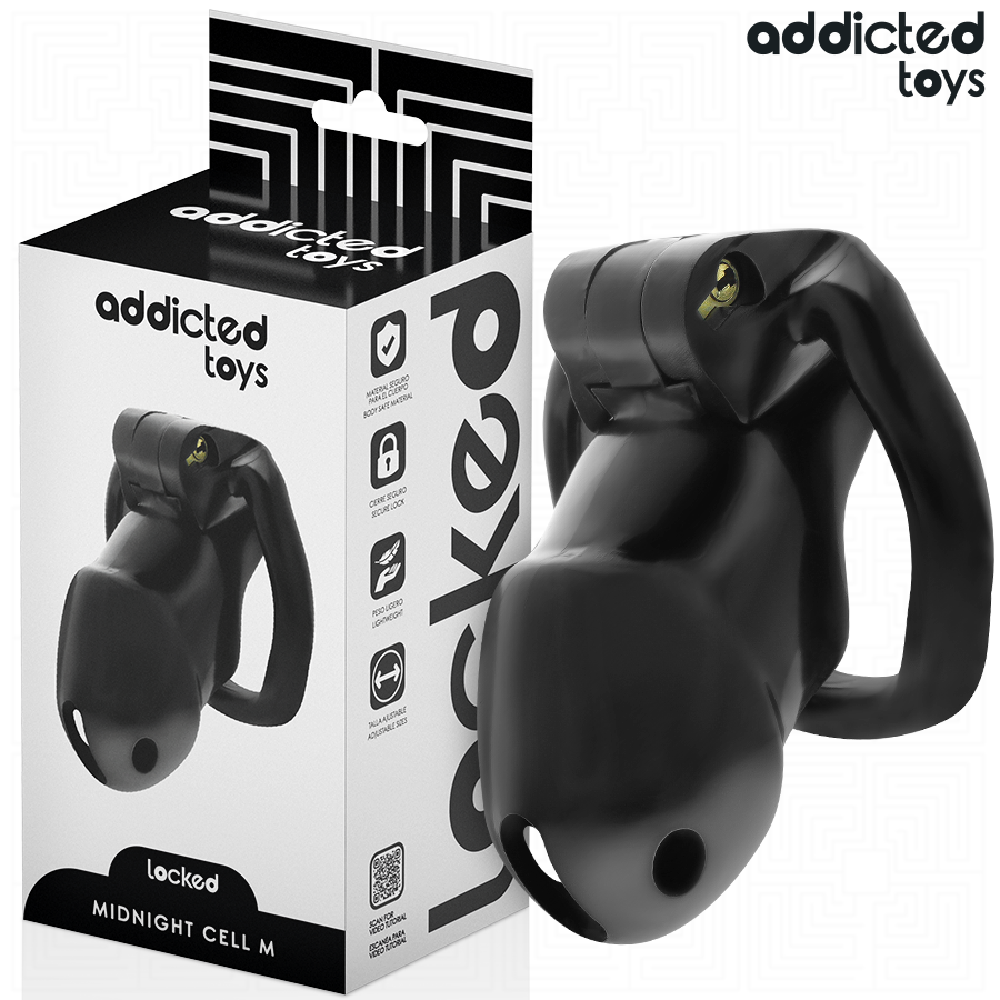 ADDICTED TOYS LOCKED - MINDNIGHT CELL PENISKÄFIG 4.2 CM GRÖSSE M