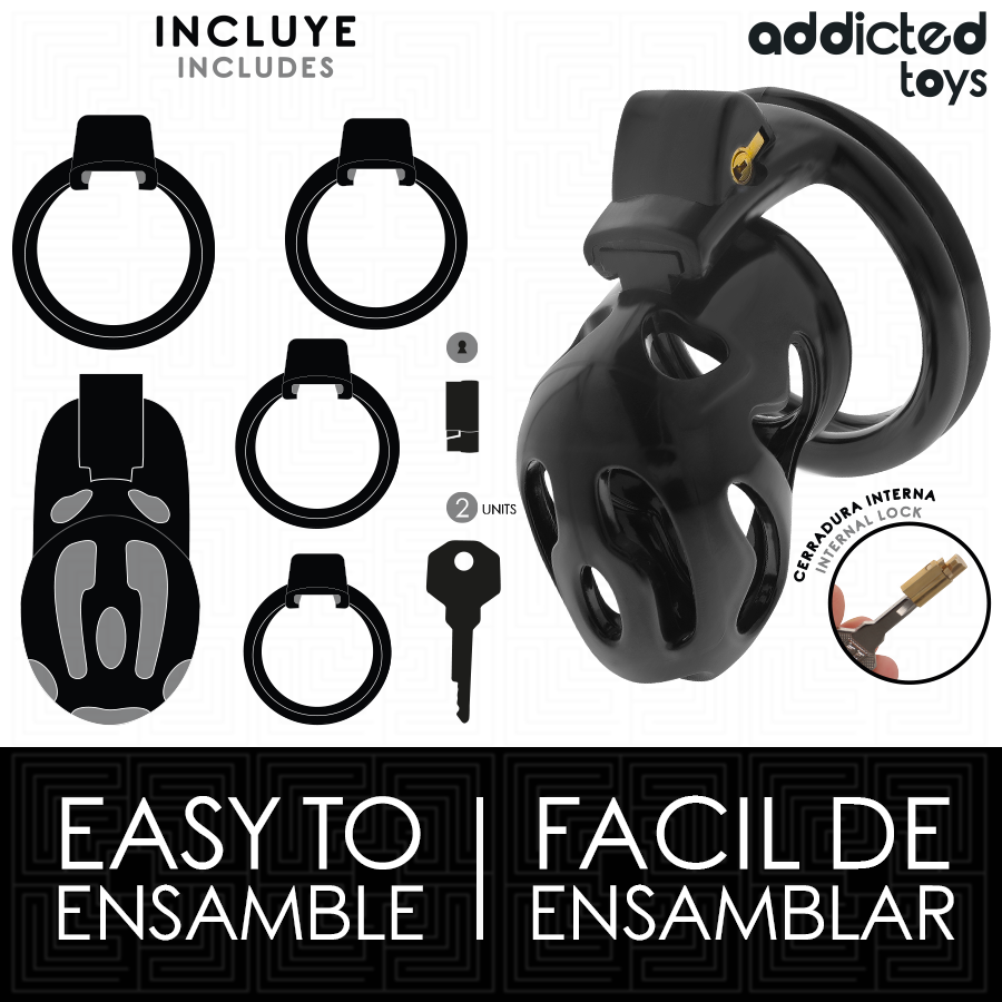 ADDICTED TOYS LOCKED - SEALED PENIS CAGE 8 CM
