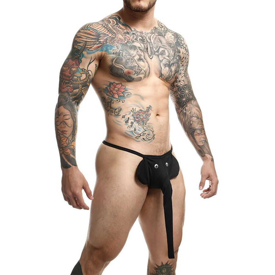 MOB - SCHWARZER ELEFANTEN-TANGA, EINHEITSGRÖSSE