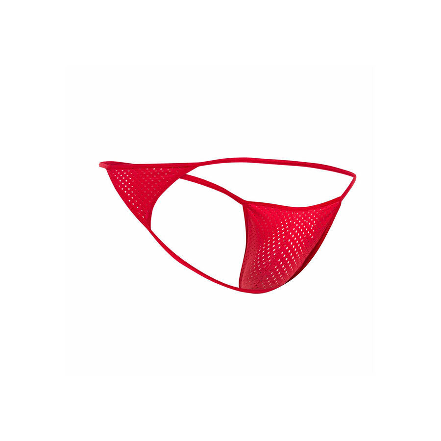 MOB - ROTER MIKROFASER-V-STRING GRÖSSE L/XL