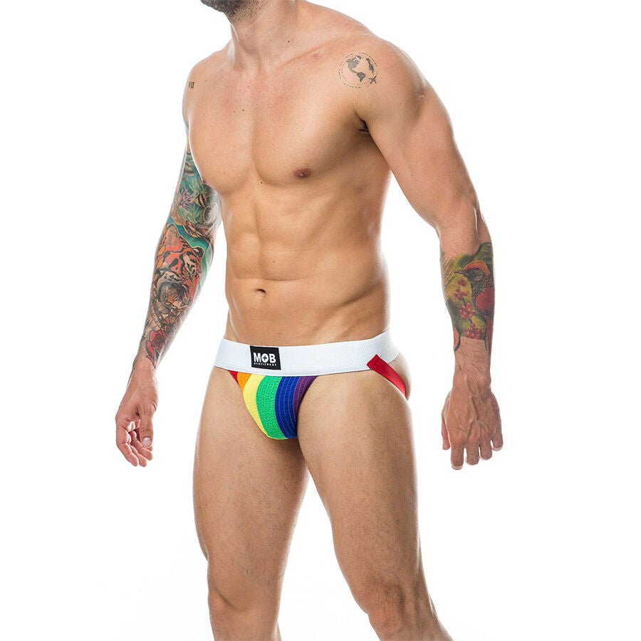 MOB - CLASSIC JOCK STRIPE RAINBOW GRÖSSE L