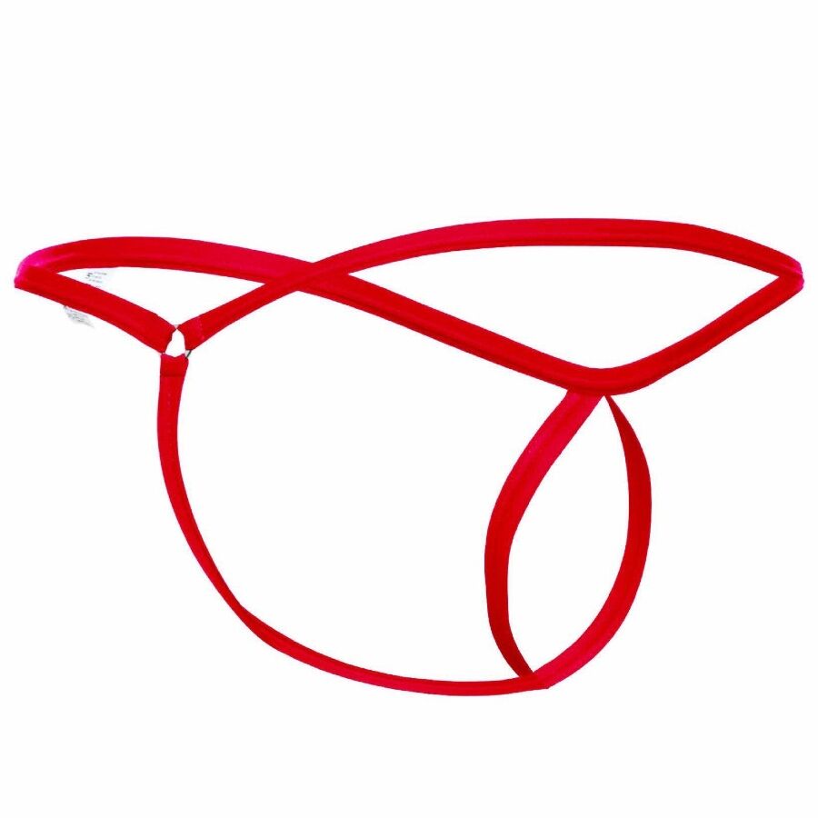 MOB - ROTER TRÄNENFÖRMIGER TANGA GRÖSSE L/XL