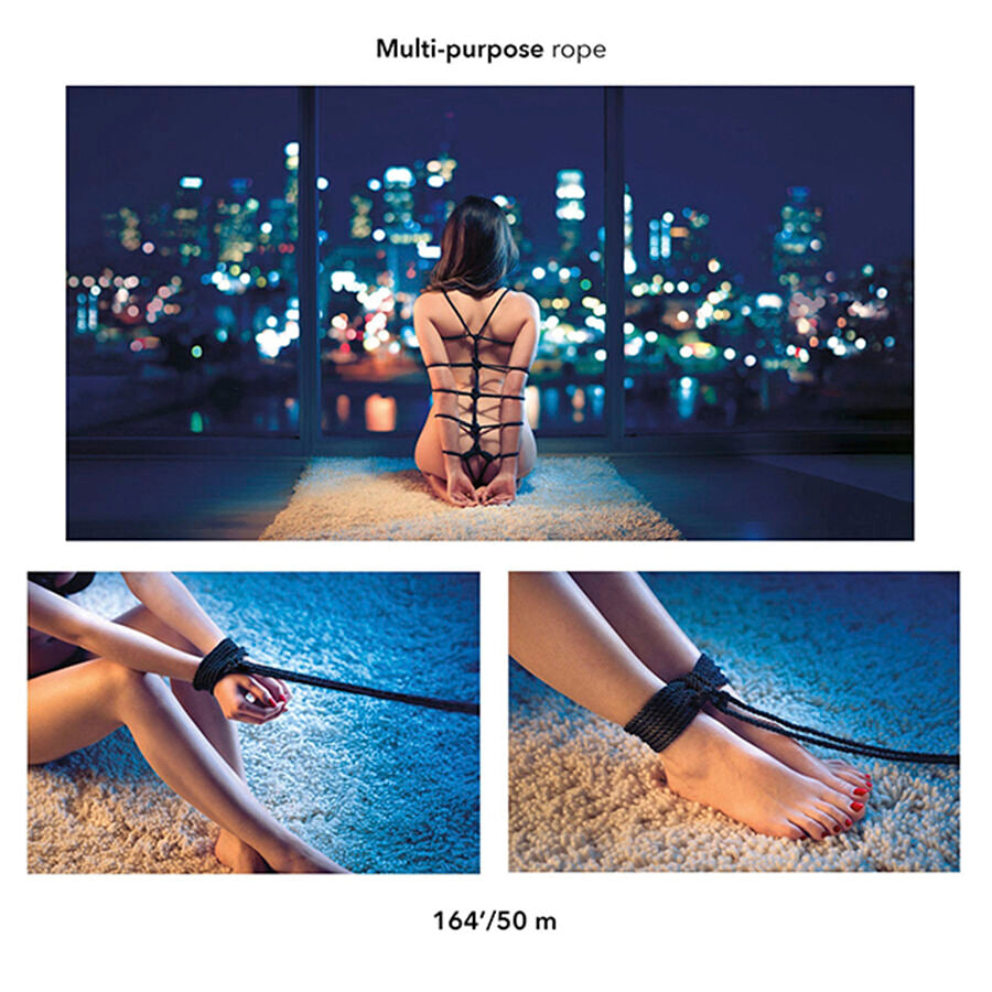 CALEXOTICS - SCANDAL SCHWARZES BDSM-SEIL 50 M