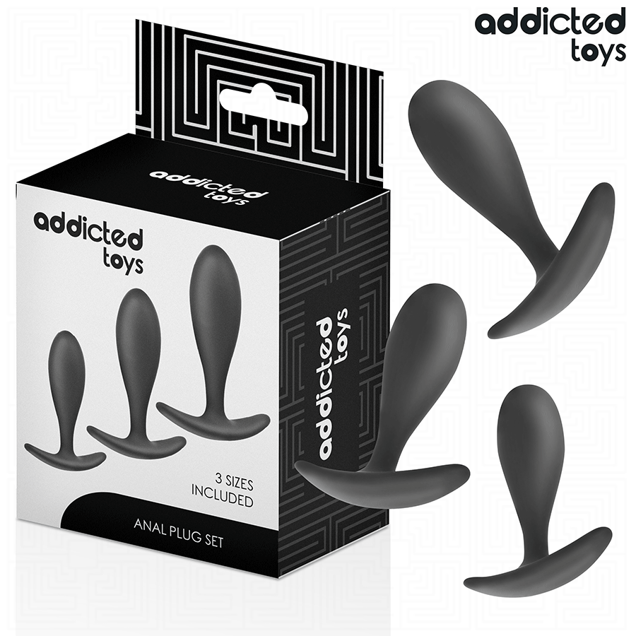 ADDICTED TOYS - 3ER-SET ANALPLUG MODELL 2