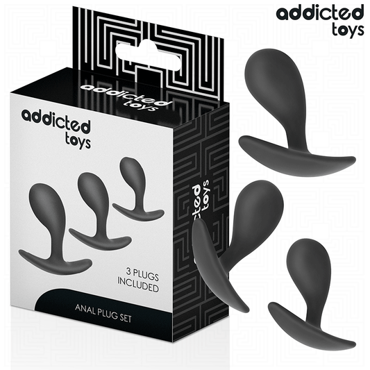 ADDICTED TOYS - 3ER-SET ANALPLUG MODELL 3