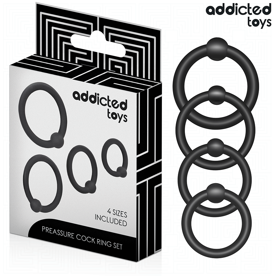 ADDICTED TOYS - SET AUS DRUCKRINGEN AUS SILIKON