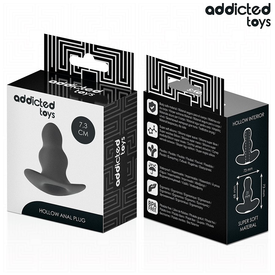 ADDICTED TOYS - HOLLOW ANAL PLUG SIZE S 7.3 CM