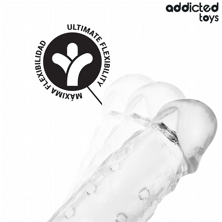 ADDICTED TOYS - TRANSPARENTE PENISVERLÄNGERUNG GRÖSSE S 23 CM
