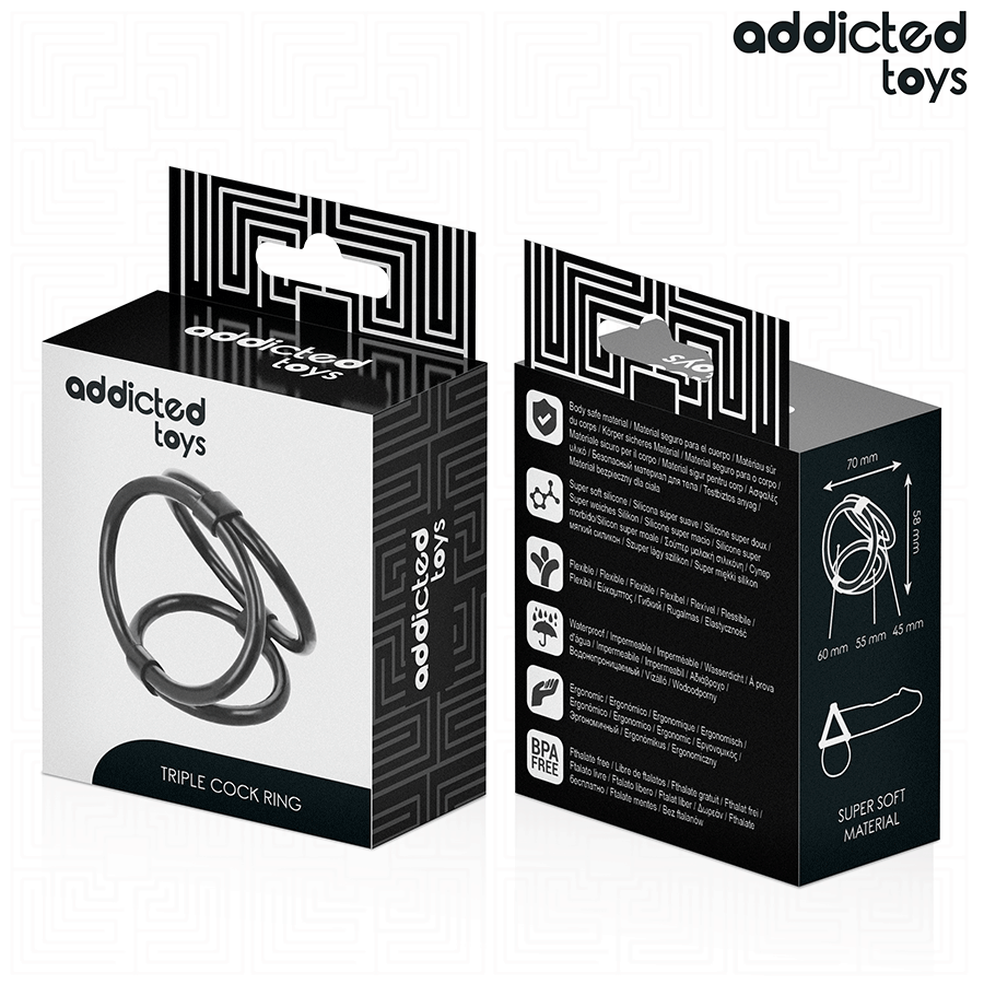 ADDICTED TOYS - DREIFACH-PENISRING