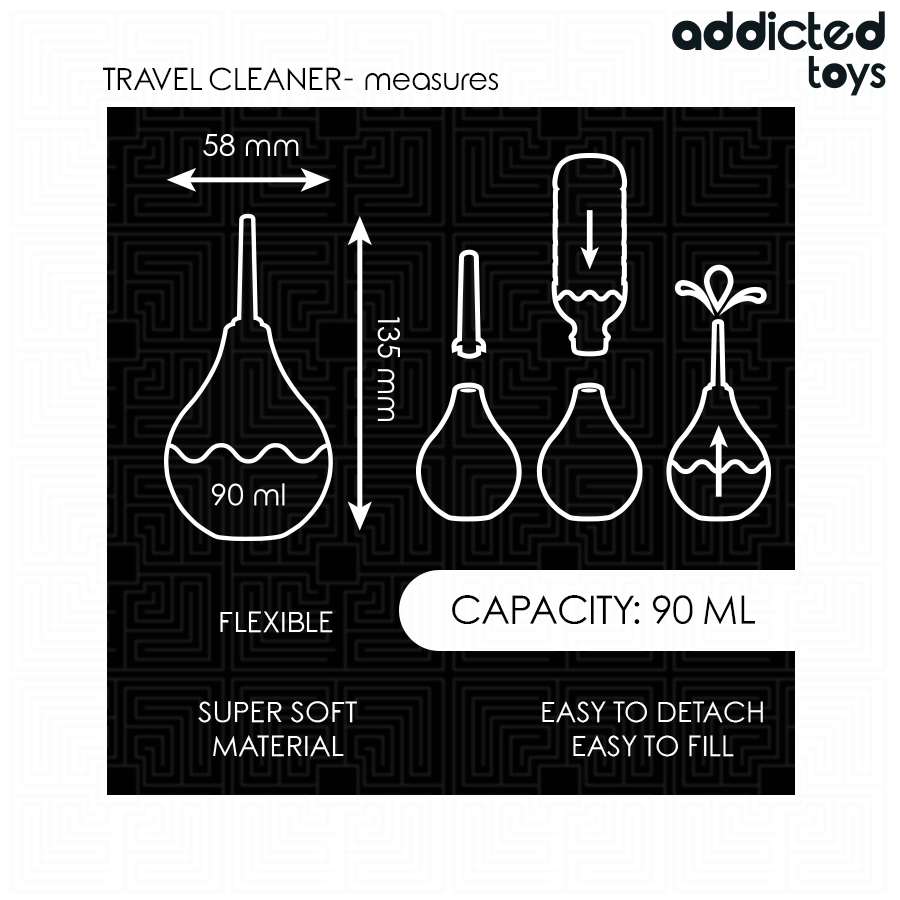 ADDICTED TOYS - REISE-ANALREINIGER GRÖSSE S 90 ML