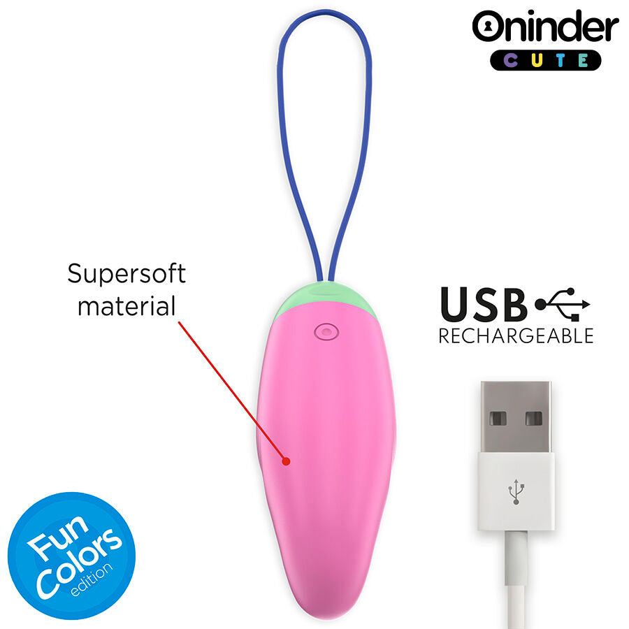 ONINDER CUTE - LOVE PLEASURE VIBRO-ROTATING EGG 360° SILICONE - FREE WORLDWIDE APP