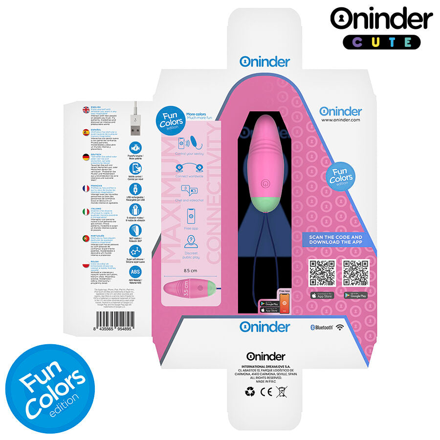 ONINDER CUTE - LOVE PLEASURE VIBRO-ROTATING EGG 360° SILICONE - FREE WORLDWIDE APP