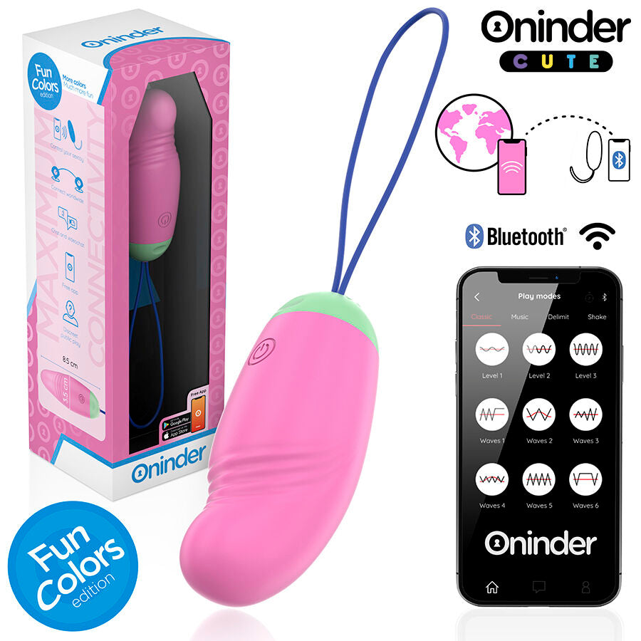 ONINDER CUTE - LOVE PLEASURE VIBRO-ROTATING EGG 360° SILICONE - FREE WORLDWIDE APP