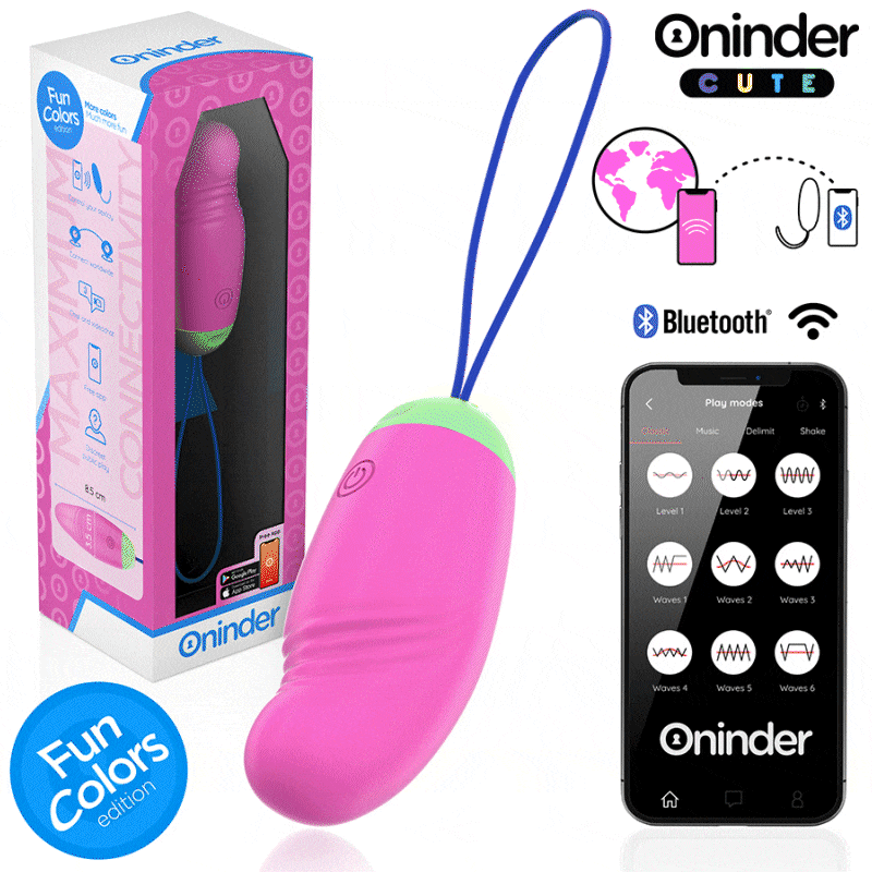 ONINDER CUTE - LOVE PLEASURE VIBRO-ROTATING EGG 360° SILICONE - FREE WORLDWIDE APP