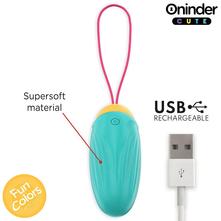 ONINDER CUTE - LOVE PLEASURE VIBRO-ROTATING SILICONE GEMSTONE EGG - FREE WORLDWIDE APP