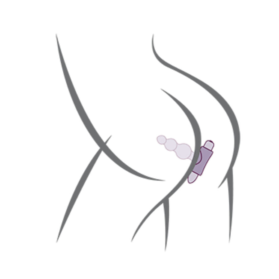 ROCKS-OFF - PETITE SENSATIONS BUBBLES ANAL PLUG VIBRATOR SCHWARZ
