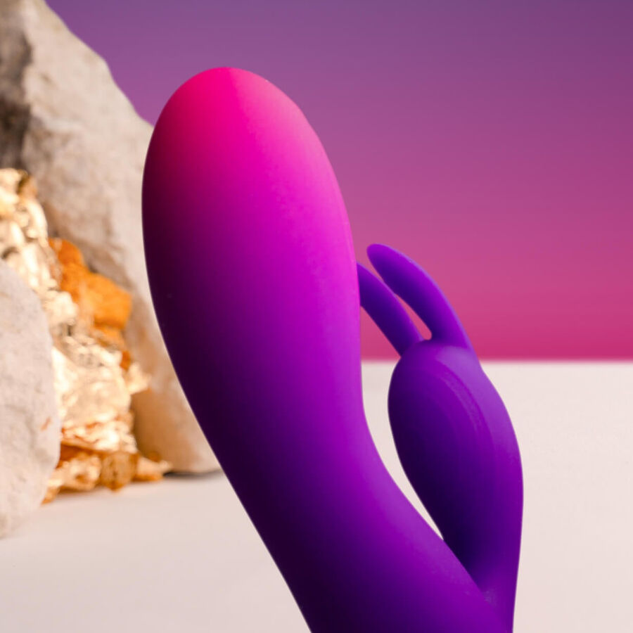 ROCKS-OFF - GLO-GIRL LILA RABBIT VIBRATOR