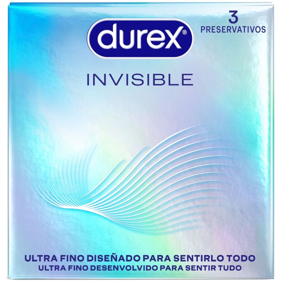 DUREX - ULTRADÜNNE UNSICHTBARE KONDOME 3 EINHEITEN