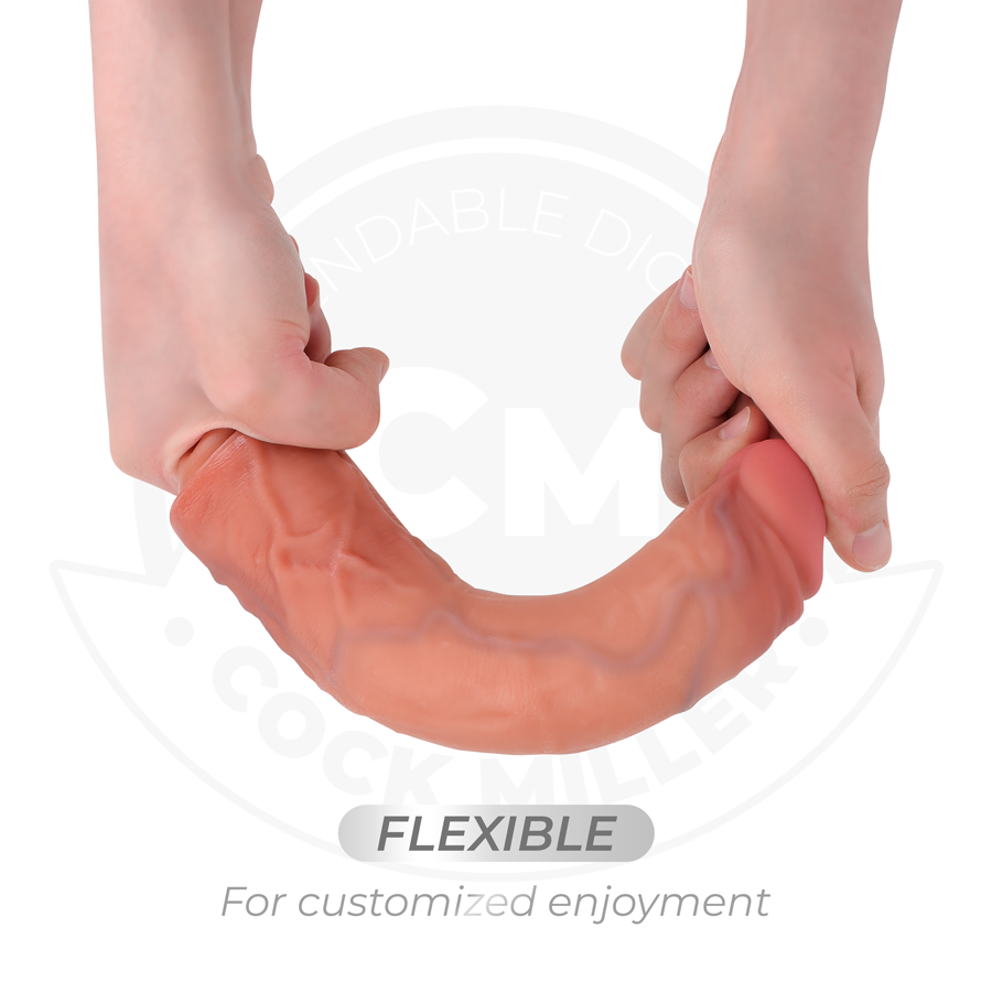 COCK MILLER - REALISTIC DILDO WITH SUCTION CUPS AND VIBRATION WITH REMOTE CONTROL 21.5 CM
