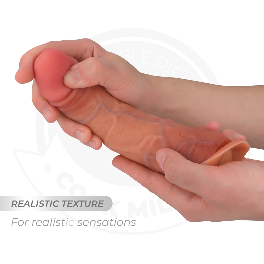 COCK MILLER - REALISTIC DILDO WITH SUCTION CUPS, REMOTE CONTROL AND VIBRATION 19.5 CM