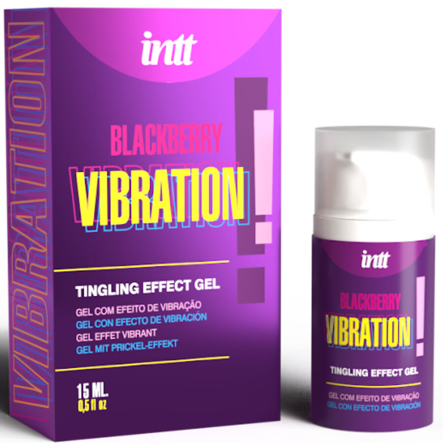INTT RELEASES - FLÜSSIGE VIBRATIONSGEL MIT BROMBEERGESCHMACK 15 ML