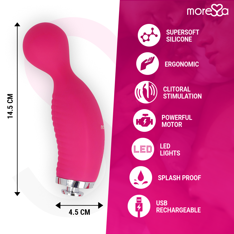 MORESSA - KIRK DUO SUCTION + MULTI-PERFORMANCE MASSAGER PREMIUM SILIKON WIEDERAUFLADBAR