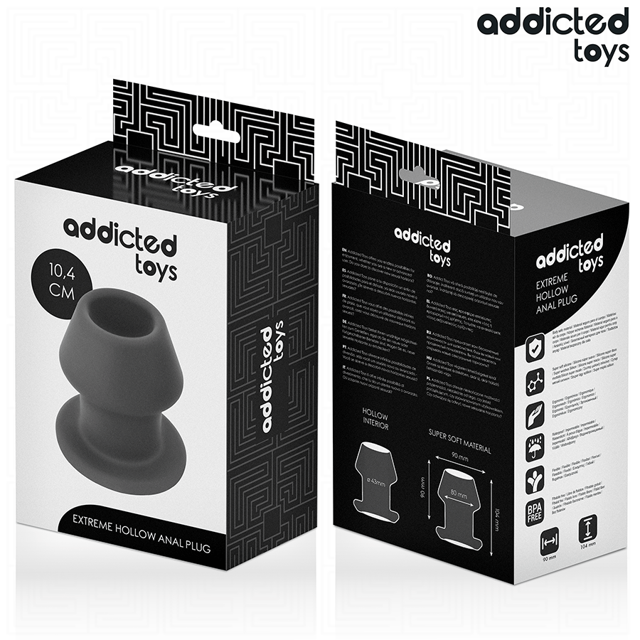 ADDICTED TOYS - EXTREM HOHL ANAL PLUG GRÖSSE L 10,4 CM