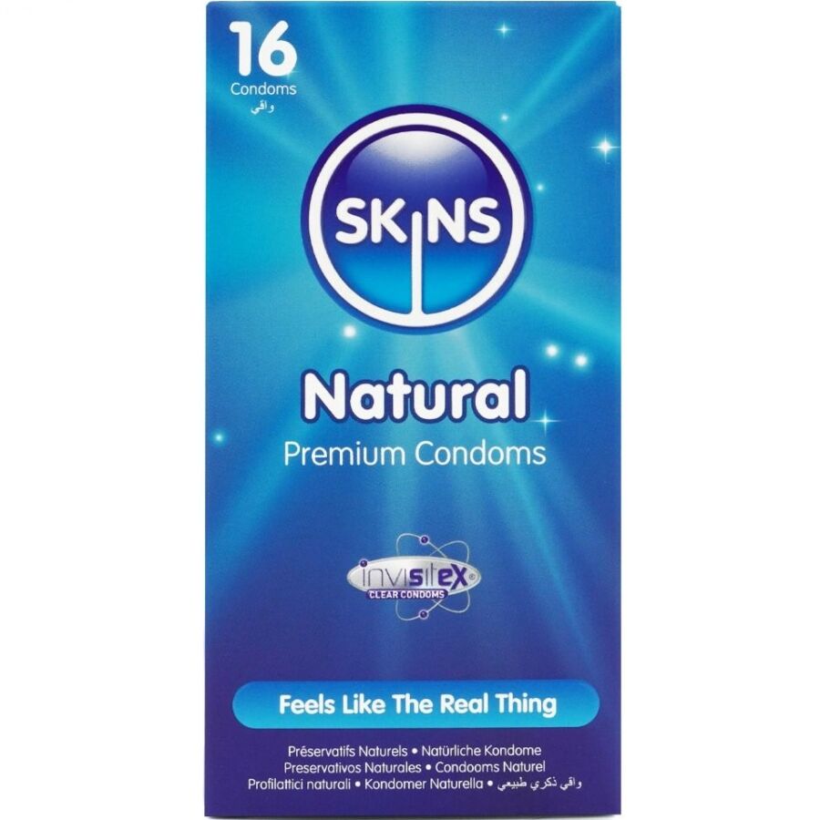 SKINS - NATÜRLICHE PREMIUM-KONDOME PACKUNG 16