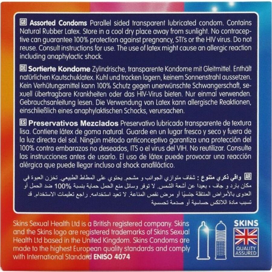 SKINS - SORTIERTE PREMIUM-KONDOME, 4ER-PACK