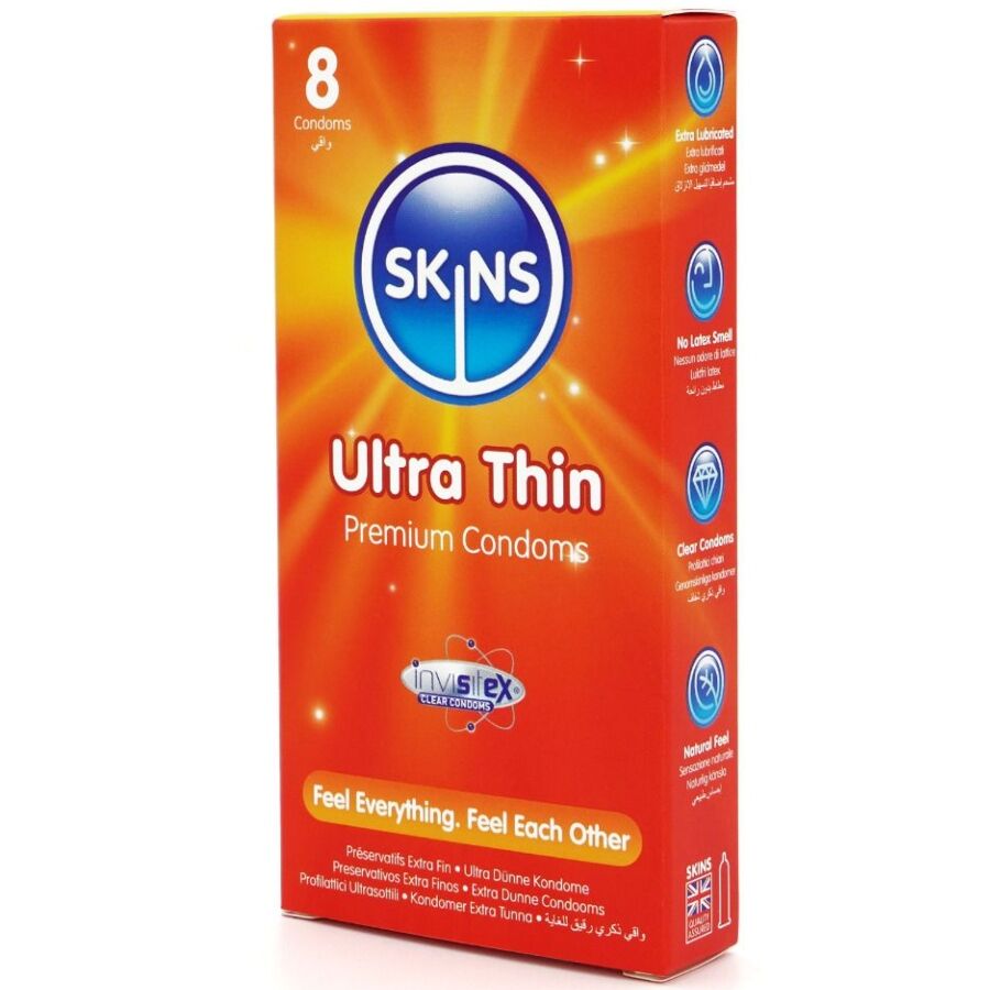 SKINS - ULTRA DÜNNE PREMIUM-KONDOME PACKUNG 8