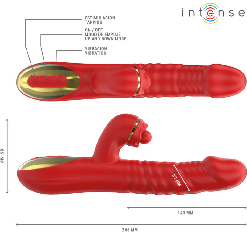 INTENSE - THALIA VIBRATION &amp; SHOCK &amp; TAPPING RED