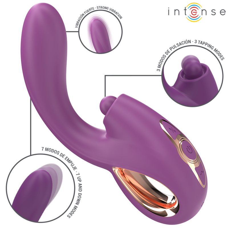 INTENSE - LALI MULTIFUNCTION G-SPOT VIBRATOR TAPPING &amp; SHOCK &amp; VIBRATION PURPLE