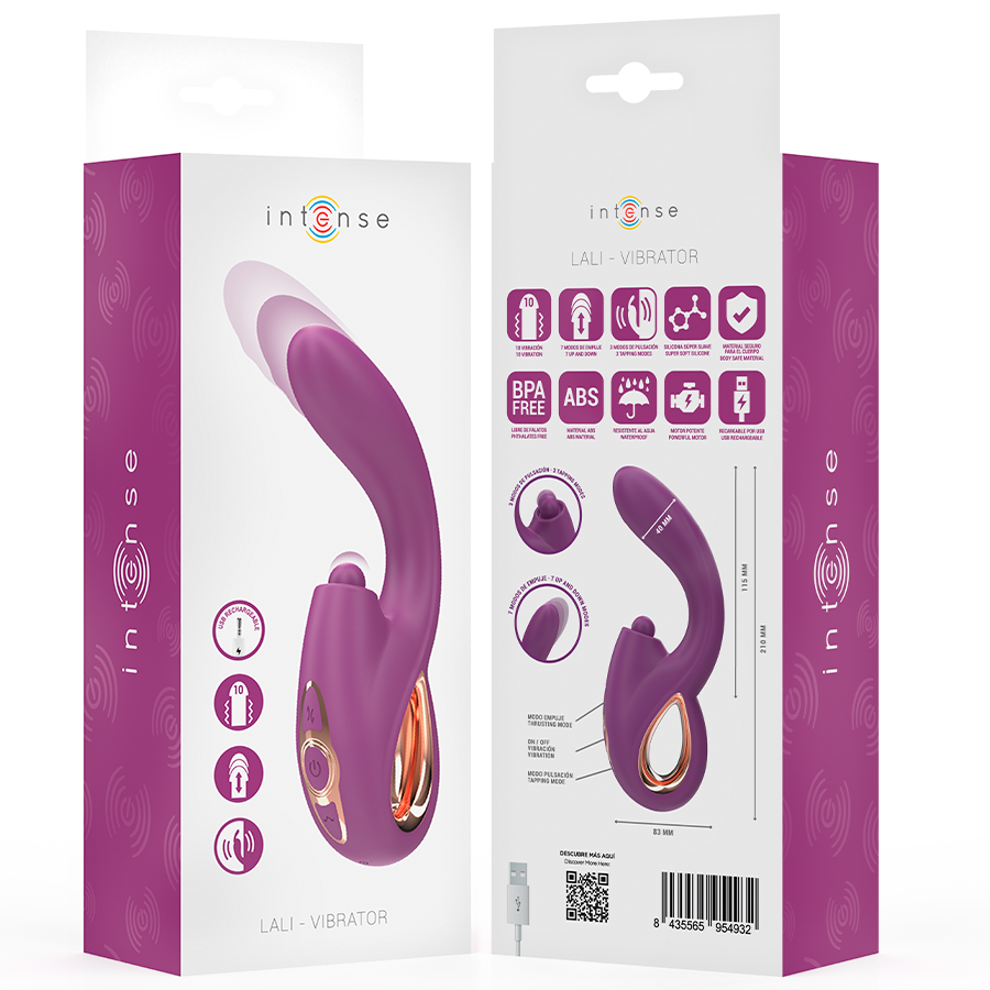 INTENSE - LALI MULTIFUNCTION G-SPOT VIBRATOR TAPPING &amp; SHOCK &amp; VIBRATION PURPLE